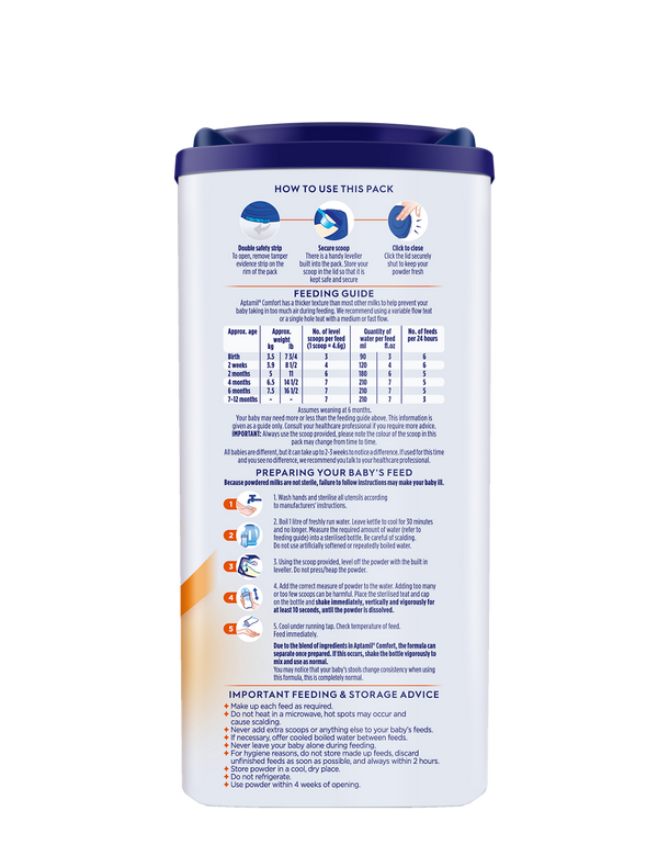 Aptamil Comfort Formula – From Birth to 12 Months, 800g