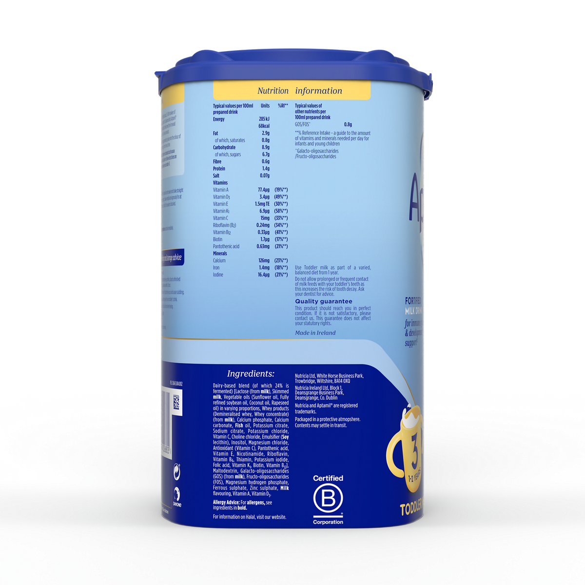 Aptamil Toddler Milk Stage 3 – 1–2 Years, 800g