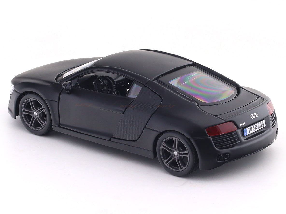 Maisto Audi R8 Die-Cast Scale Model Car 1:24 Matte Black