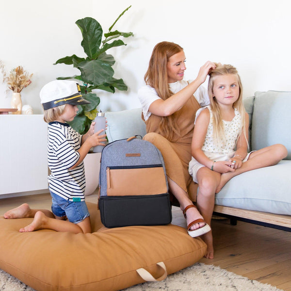 Petunia Pickle Bottom Diaper Bag Axis Graphite/Camel