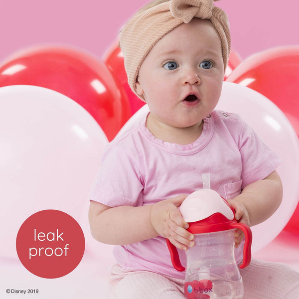 b.box Disney Minnie Mouse Weighted Straw Sippy Cup 240 ml – 6M+