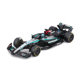 Bburago 1:43 F1 Mercedes AMG W15 2024 With Helmet Russell Model Race Car