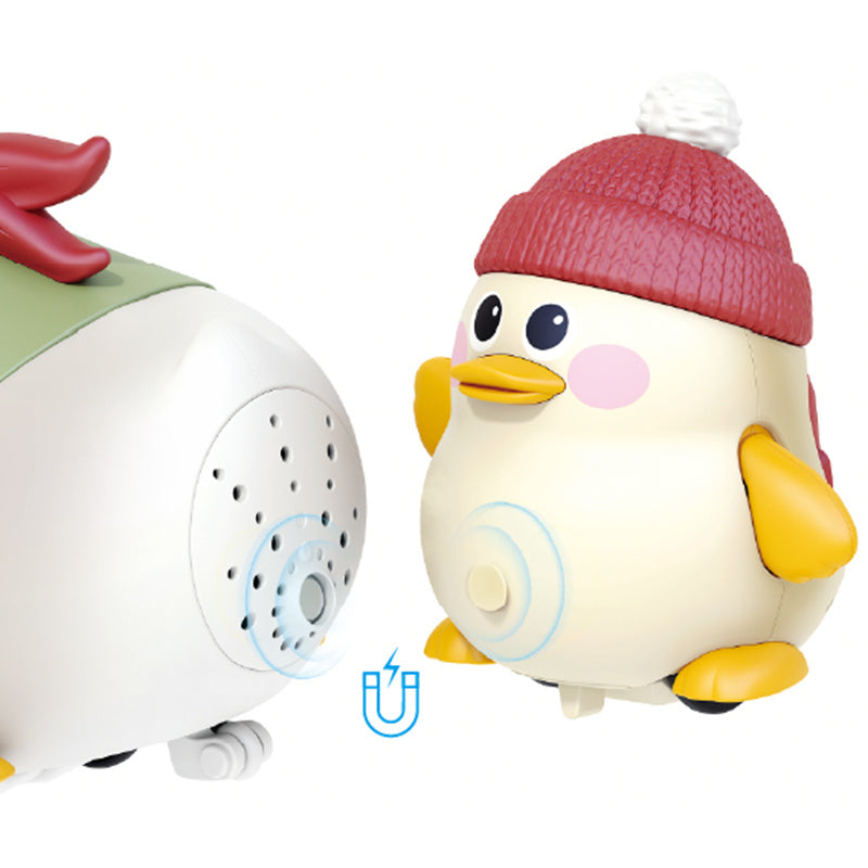Hola Waddling Duck Family With 2 Baby Ducks 6M+ Multicolor