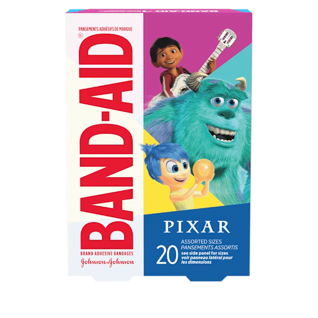 BAND-AID Brand Disney & Pixar Mashup Adhesive Bandages 20 Count – Assorted