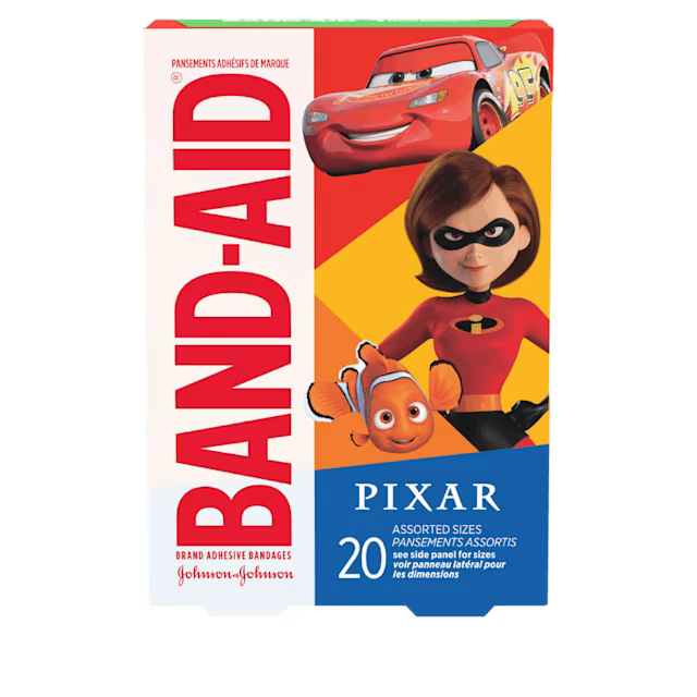 BAND-AID Brand Disney & Pixar Mashup Adhesive Bandages 20 Count – Assorted