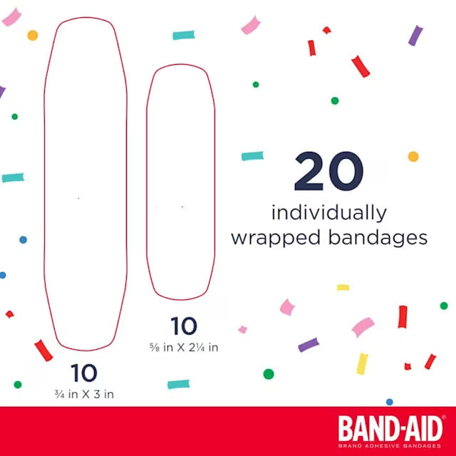 BAND-AID Brand Cocomelon Adhesive Bandages 20 Count Assorted Sizes – Multicolor