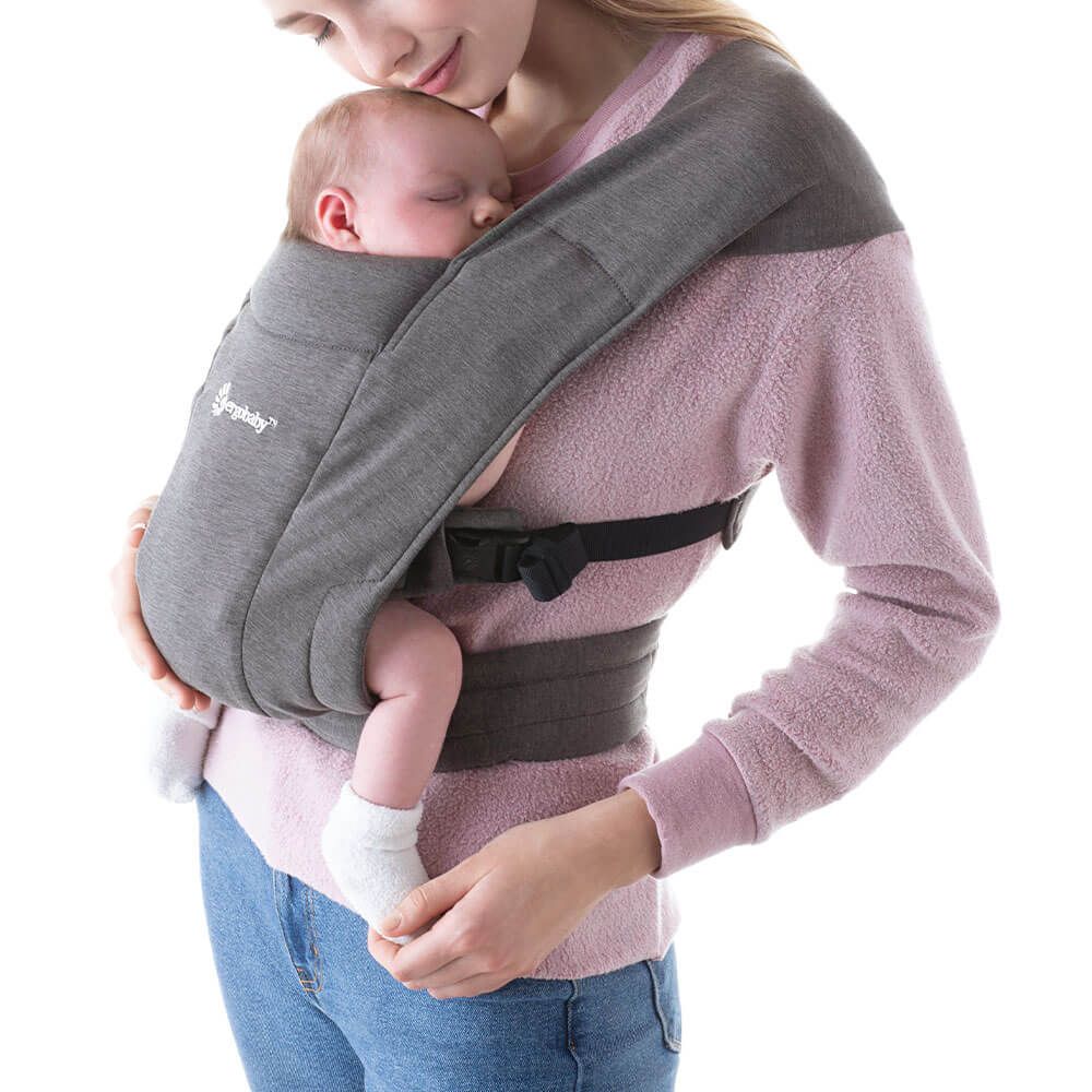 Ergobaby Embrace Knit Newborn Carrier One Size Heather Grey