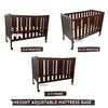 R For Rabbit Wooden Crib Baby'S Den Grey White