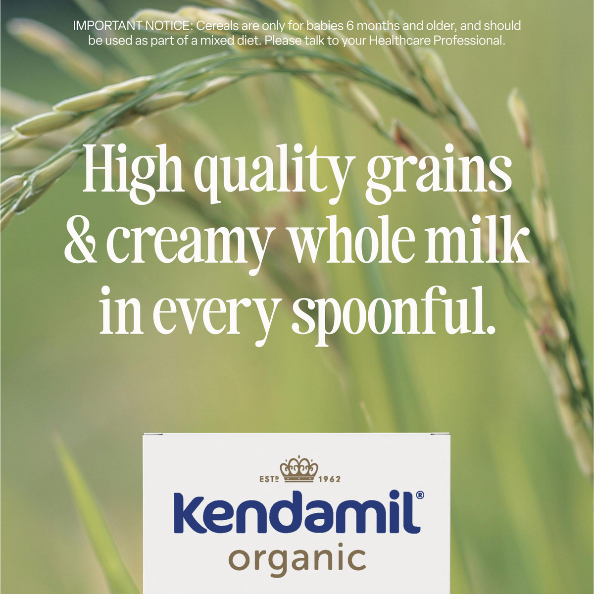 Kendamil Organic Smooth Baby Rice – 4+ Months, 120g