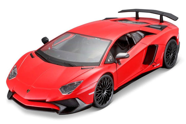 Bburago 1:24 Lamborghini Aventador SV Coupe Red Licensed Diecast Scale Model Car