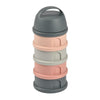 Béaba 4-Compartment Stacked Formula Milk Container – Pink & Mineral Grey