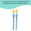 Bibado Handi Cutlery- Attachable Weaning Cutlery Set 6M+