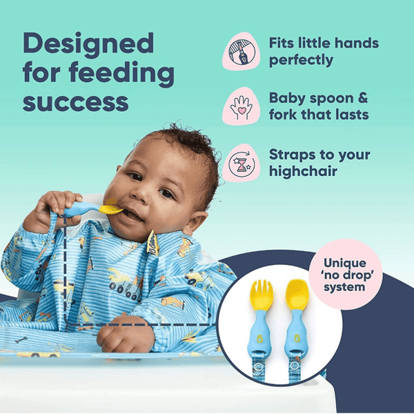 Bibado Handi Cutlery- Attachable Weaning Cutlery Set 6M+