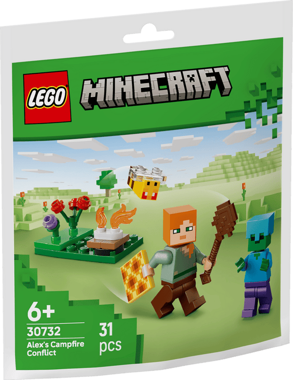 LEGO Minecraft Alex’s Campfire Conflict 30732 31 Pieces 6Y+ – Multicolor