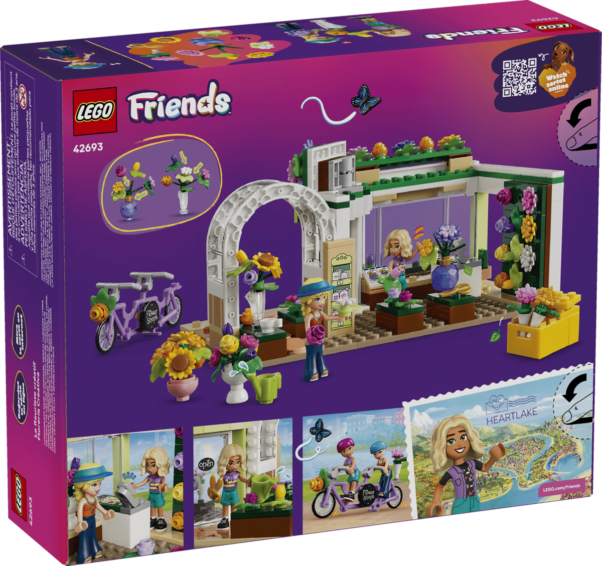 LEGO Friends Creative Flower Shop 377 Pieces 10 × 20 × 14 cm Multicolour