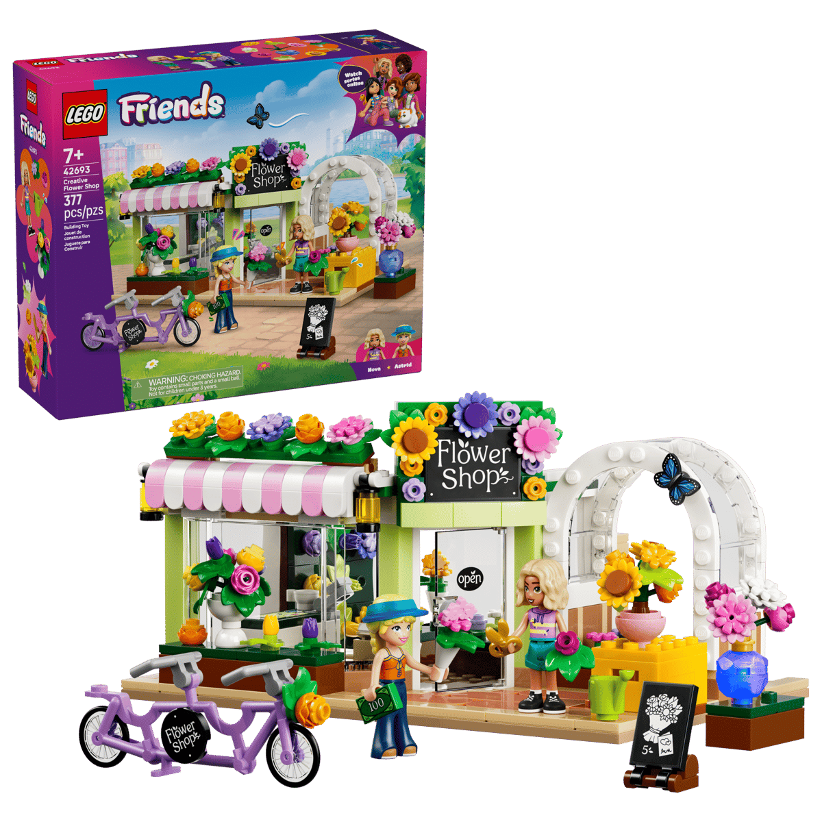 LEGO Friends Creative Flower Shop 377 Pieces 10 × 20 × 14 cm Multicolour