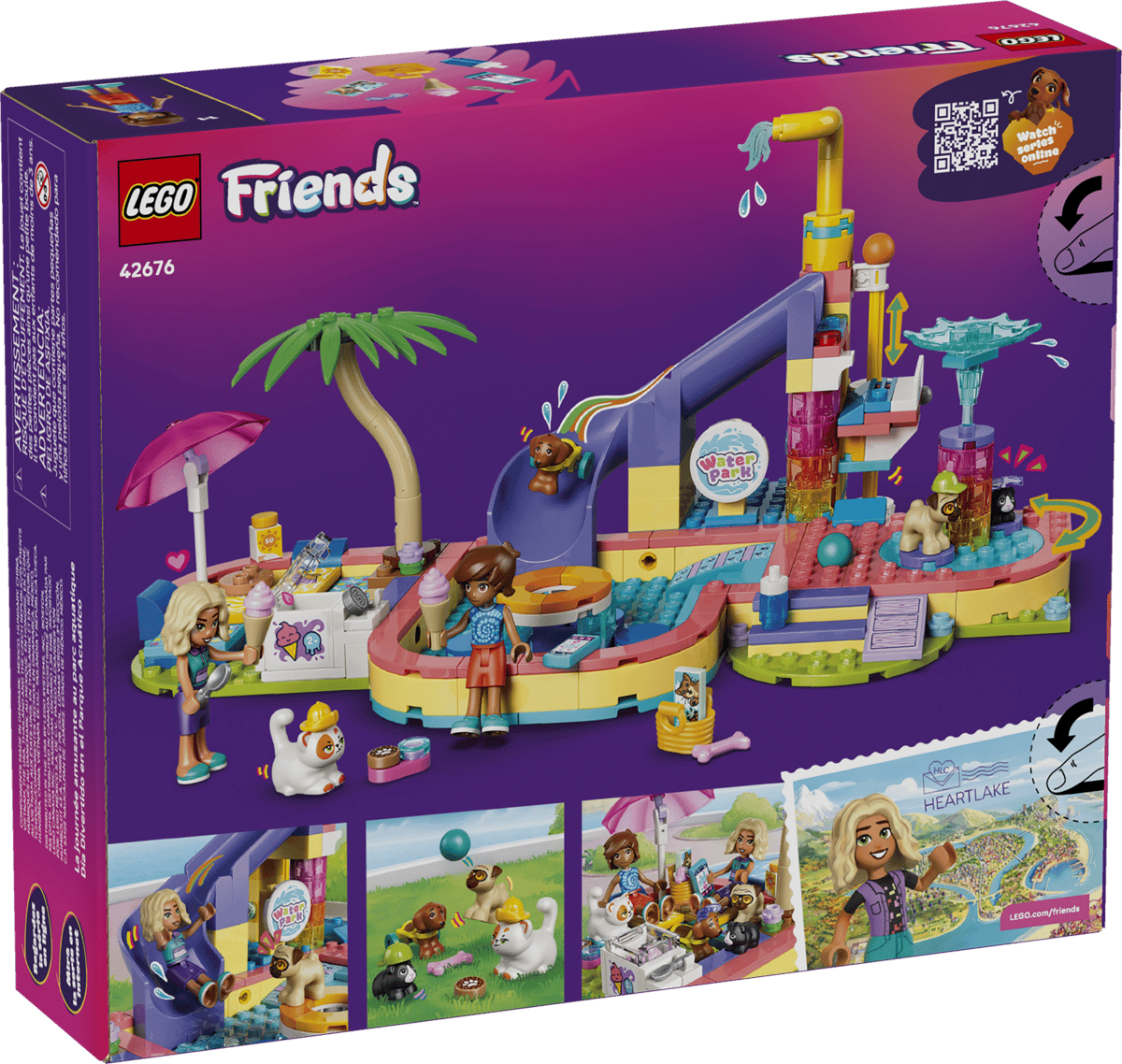 LEGO Friends Fun Water Park Day 278 Pieces 13 × 27 × 16 cm Multicolour