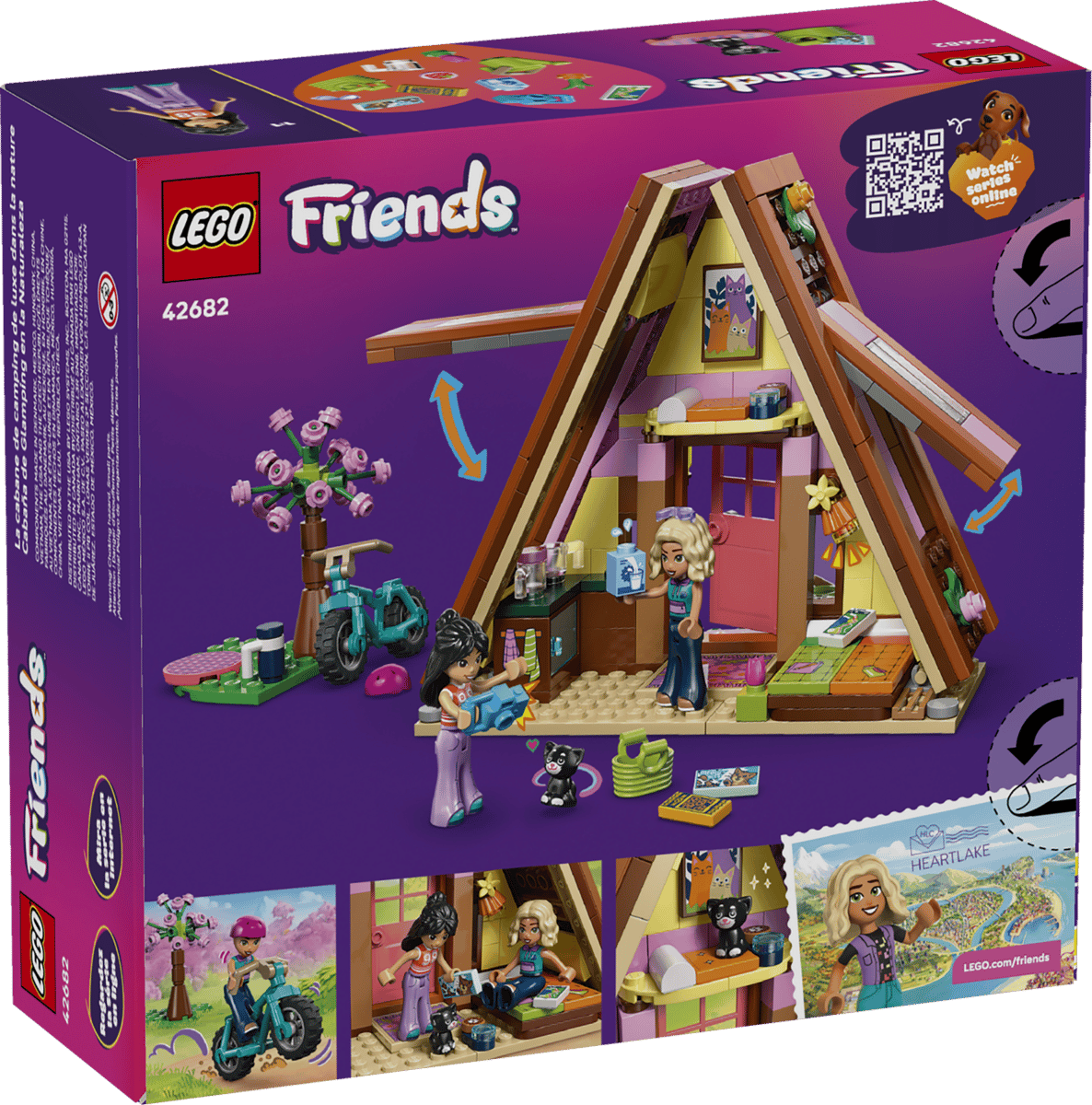 LEGO Friends Nature Glamping Cabin 295 Pieces 13 × 14 × 8 cm Multicolour