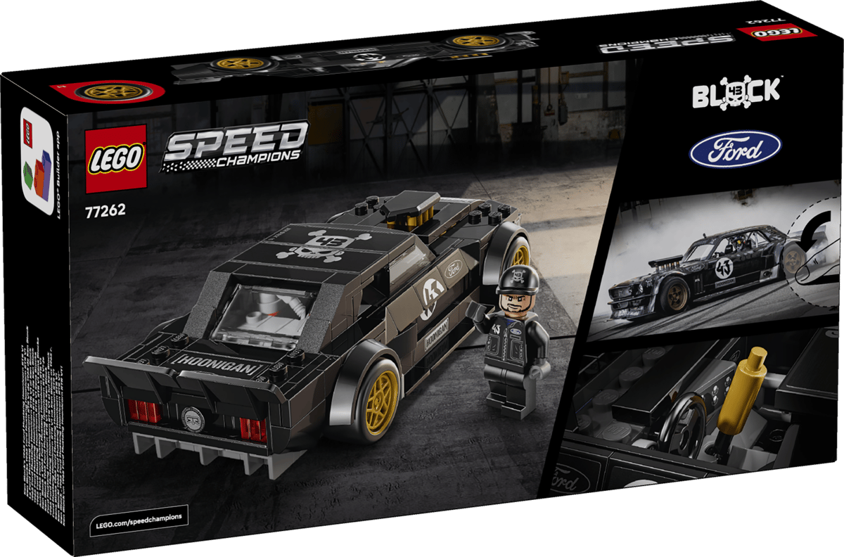 LEGO Speed Champions Ken Block's '65 Ford Mustang Hoonicorn V1 345 Pieces 4 × 16 × 7 cm Black