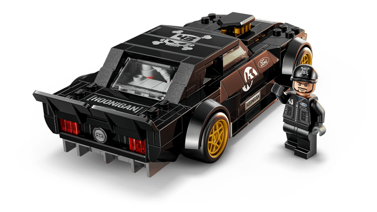 LEGO Speed Champions Ken Block's '65 Ford Mustang Hoonicorn V1 345 Pieces 4 × 16 × 7 cm Black