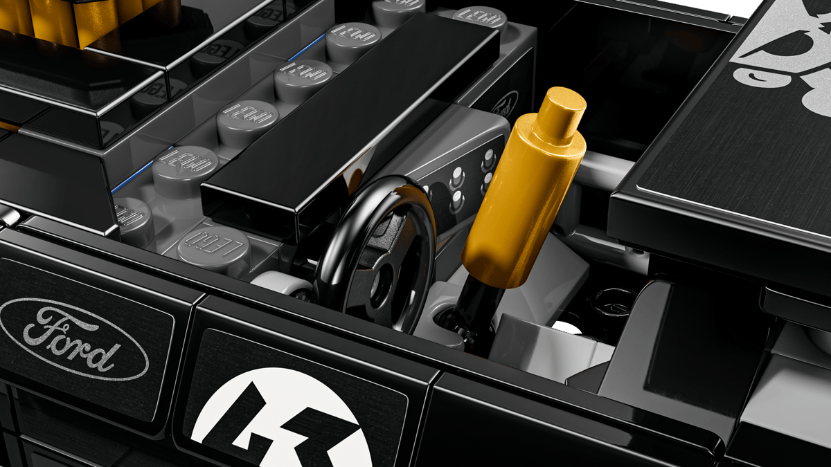 LEGO Speed Champions Ken Block's '65 Ford Mustang Hoonicorn V1 345 Pieces 4 × 16 × 7 cm Black