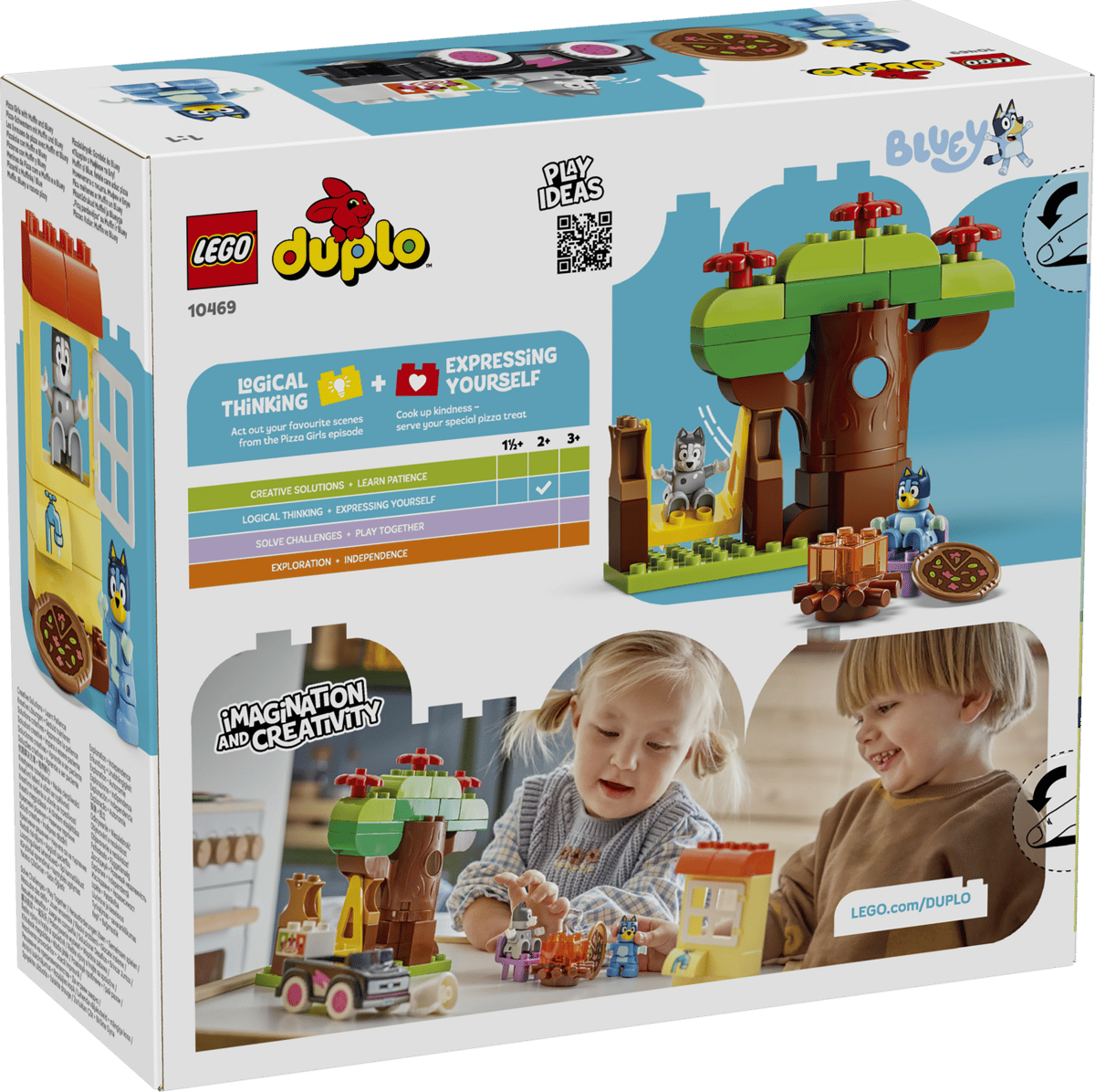 LEGO DUPLO Bluey Pizza Girls with Muffin and Bluey 44 Pieces Multicolour