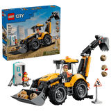 LEGO City Yellow Backhoe Loader 301 Pieces 10 × 28 × 7 cm Yellow