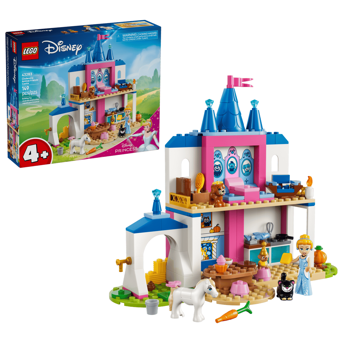 LEGO Disney Cinderella Animal Friends Castle 149 Pieces 18 × 22 × 9 cm Multicolour