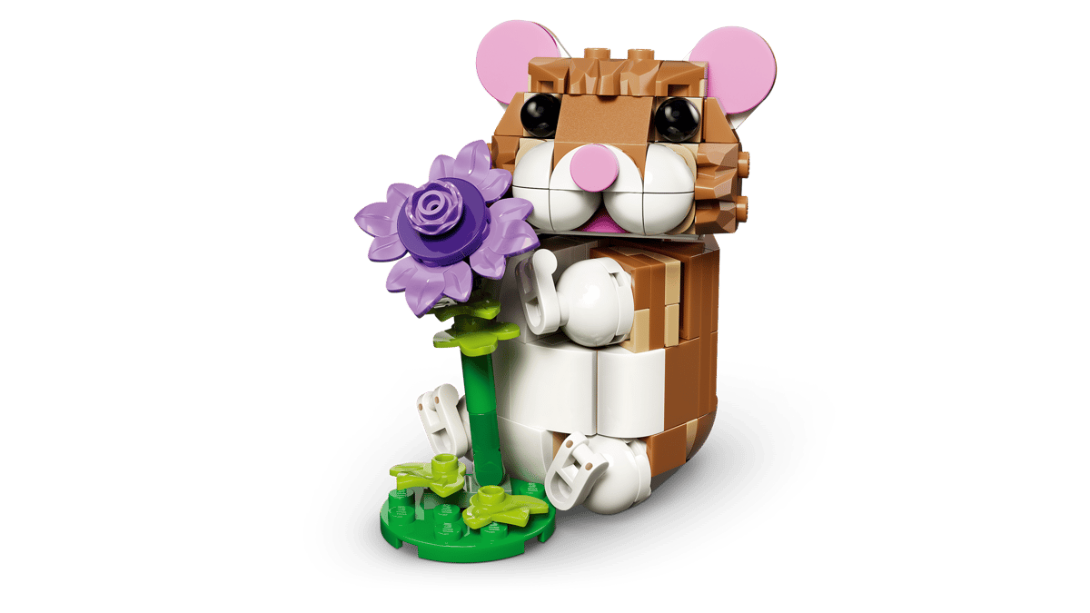 LEGO Creator 3in1 Cute Hamster with a Flower 166 Pieces 6 × 8 × 5 cm Multicolour