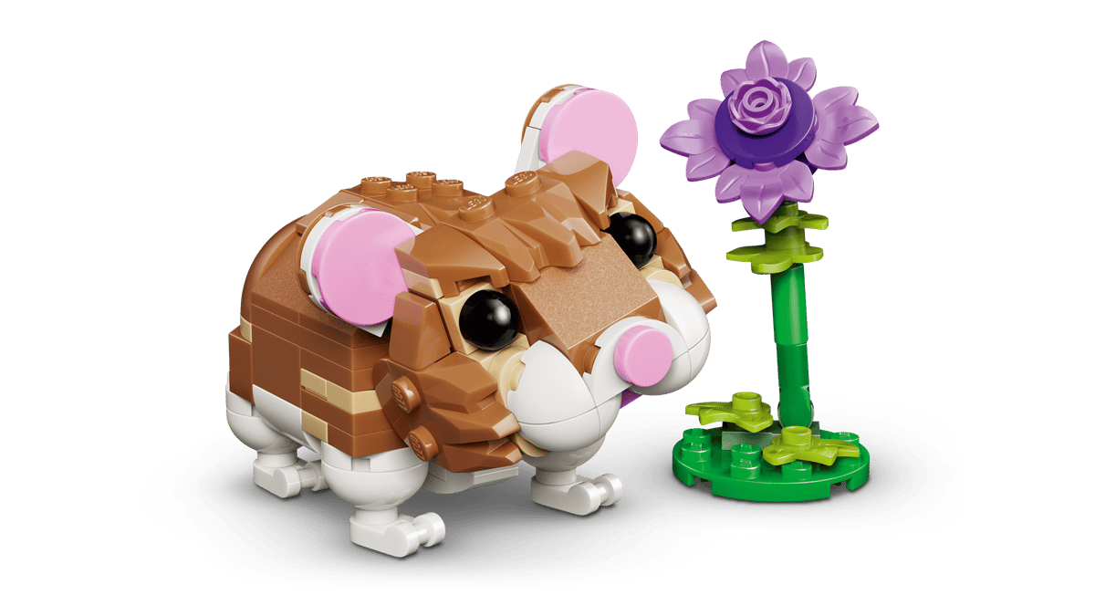 LEGO Creator 3in1 Cute Hamster with a Flower 166 Pieces 6 × 8 × 5 cm Multicolour