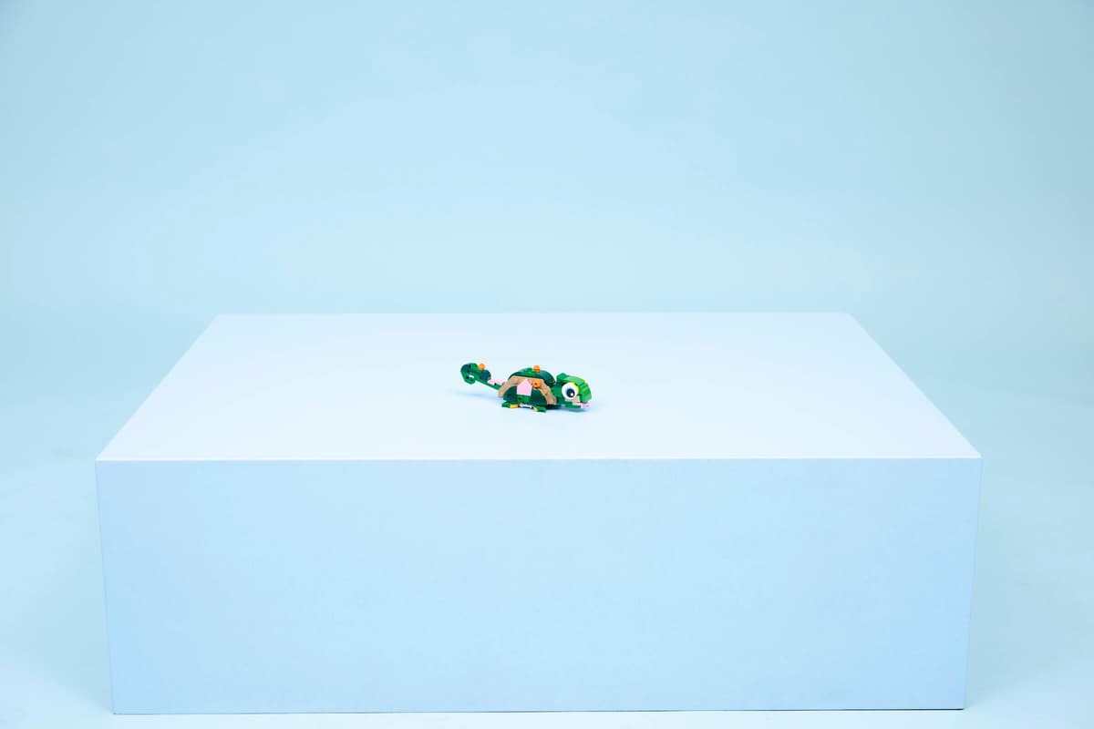 LEGO Creator 3in1 Turtle with a Water Lily Flower 124 Pieces 4 × 10 × 6 cm Multicolour