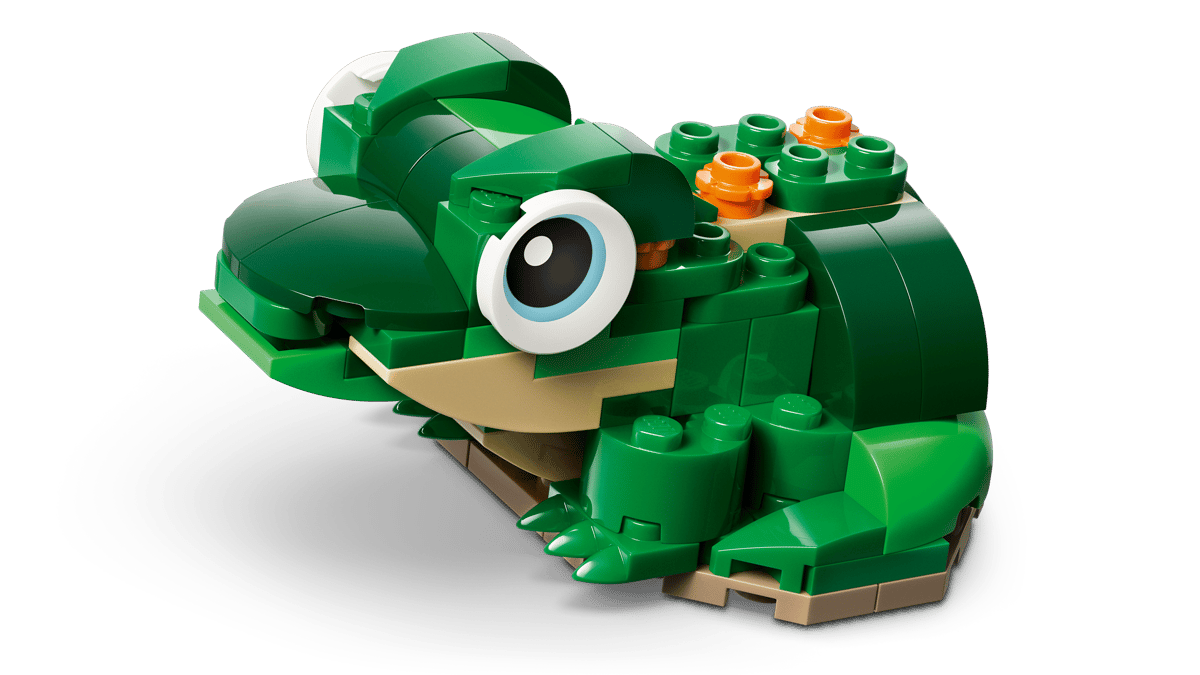 LEGO Creator 3in1 Turtle with a Water Lily Flower 124 Pieces 4 × 10 × 6 cm Multicolour