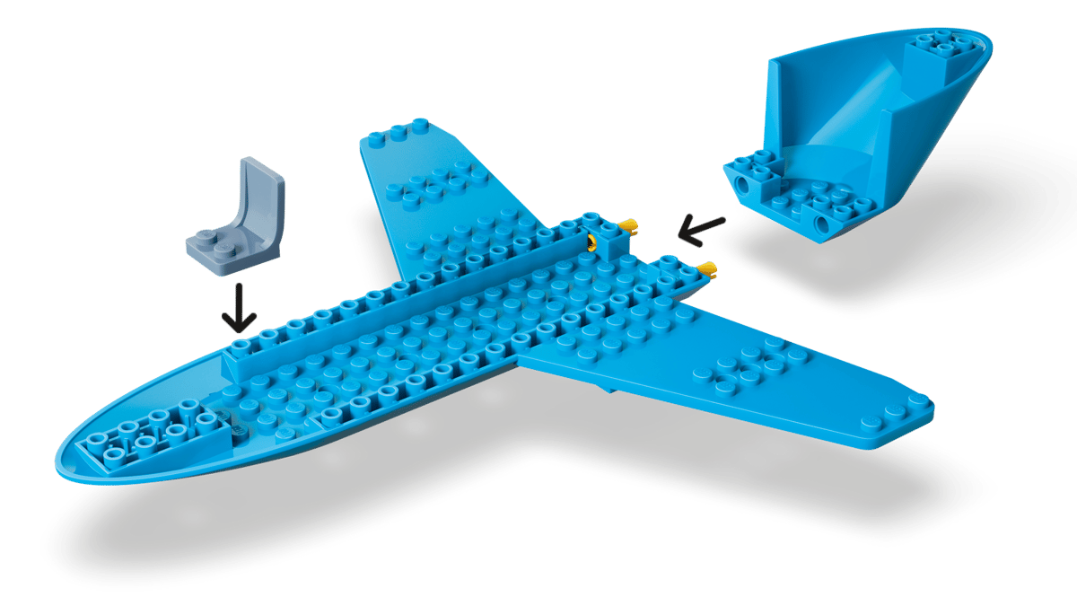 LEGO City Passenger Jet 118 Pieces 10 × 27 × 20 cm Multicolour