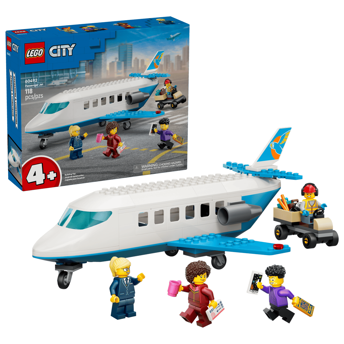 LEGO City Passenger Jet 118 Pieces 10 × 27 × 20 cm Multicolour