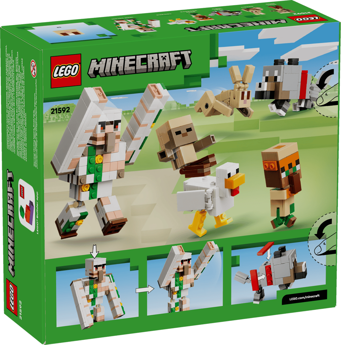 LEGO Minecraft Chicken Jockey Desert Attack 428 Pieces Multicolour
