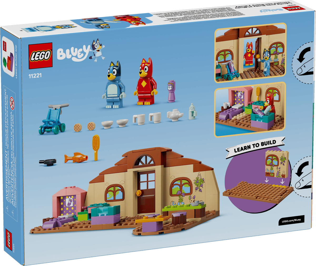 LEGO Bluey School with Rusty and Bluey 106 Pieces 8 × 25 × 12 cm Multicolour