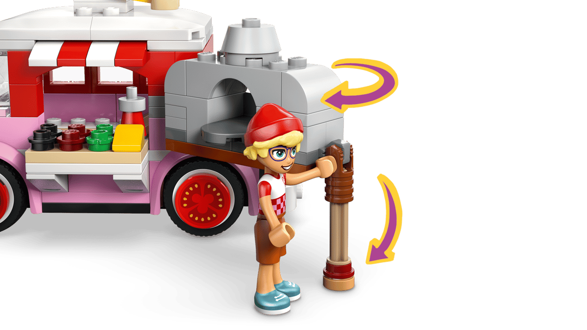 LEGO Friends Pizza Truck 190 Pieces 9 × 12 × 7 cm Multicolour
