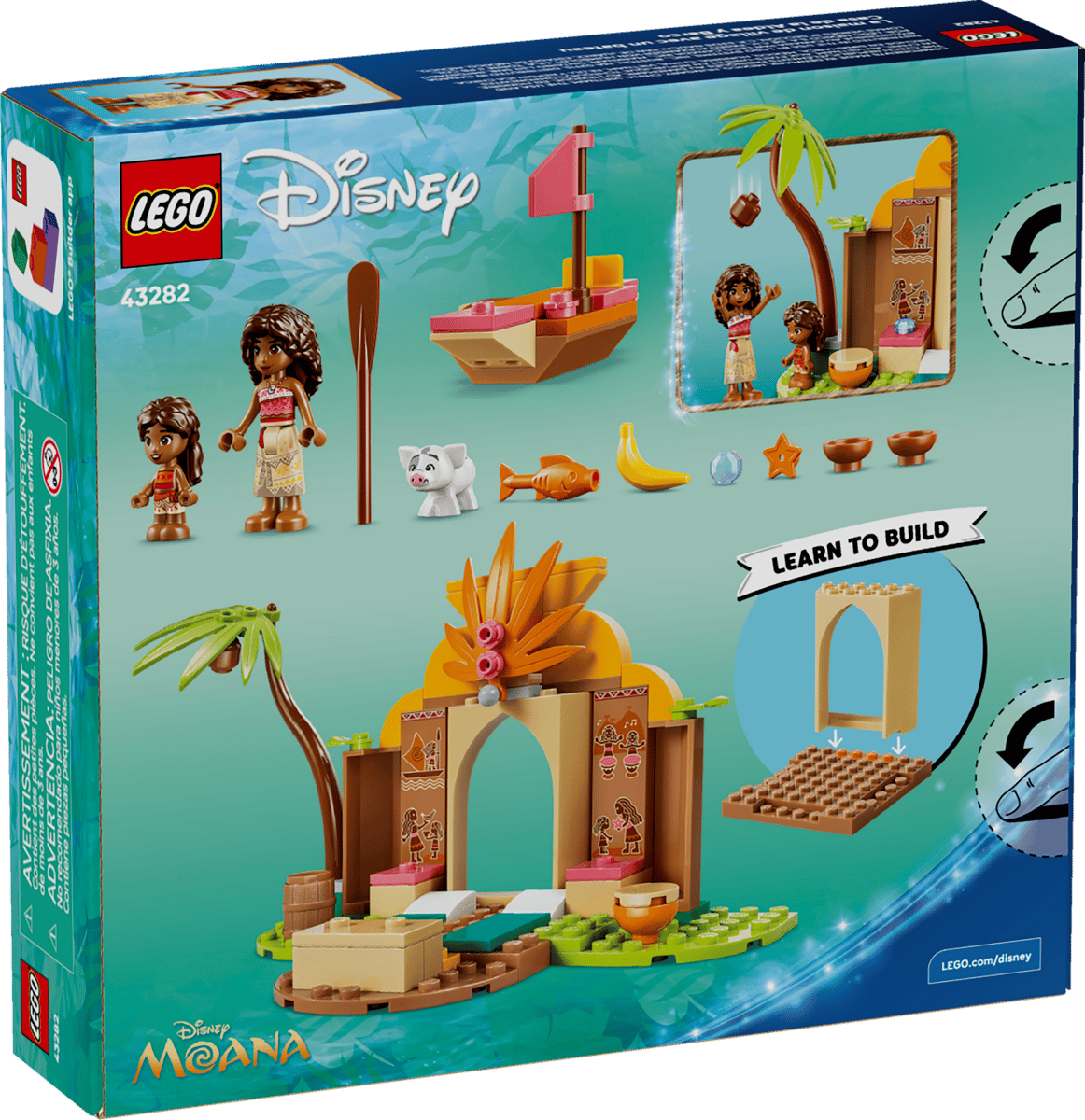 LEGO Disney Moana Village House & Boat 85 Pieces 11 × 6 × 3 cm Multicolour