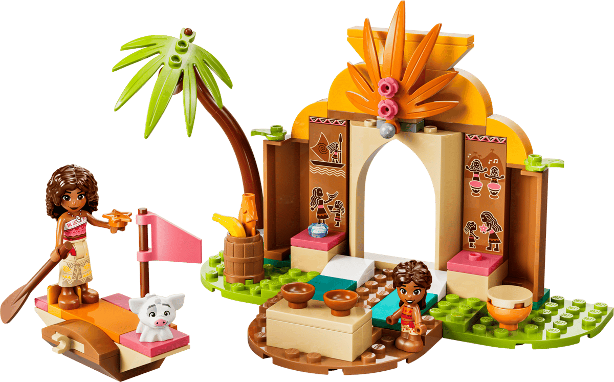 LEGO Disney Moana Village House & Boat 85 Pieces 11 × 6 × 3 cm Multicolour