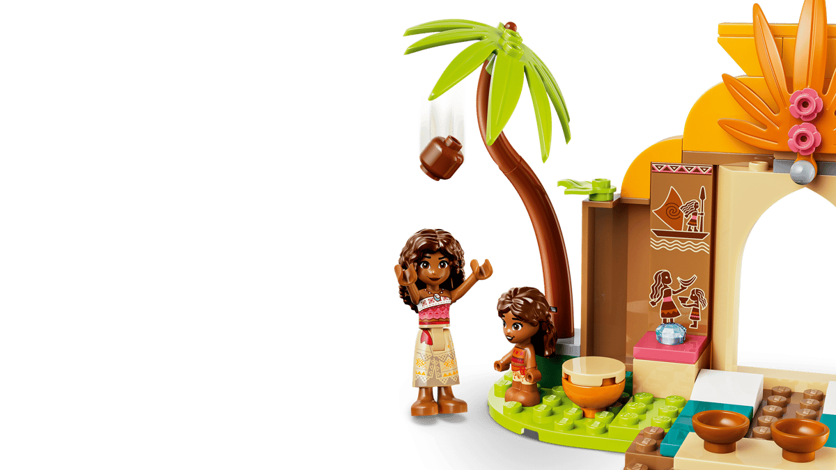 LEGO Disney Moana Village House & Boat 85 Pieces 11 × 6 × 3 cm Multicolour
