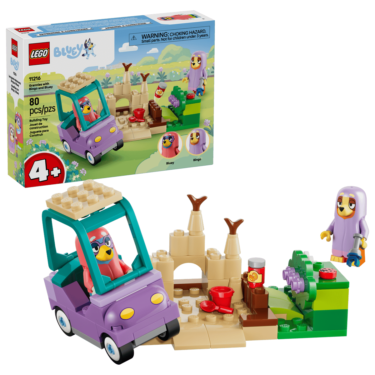 LEGO Bluey Grannies with Bingo and Bluey 80 Pieces 6 × 21 × 7 cm Multicolour
