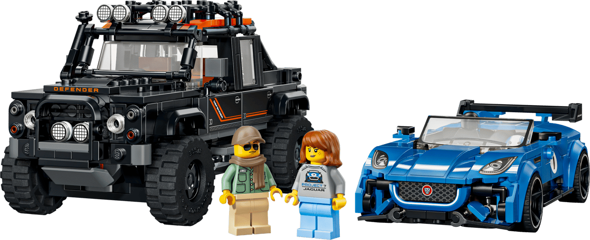 LEGO Speed Champions Jaguar Project 7 & Land Rover Defender 740 Pieces 10Y+ – Multicolor