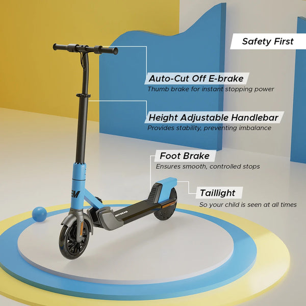 EMotorad Formula Fun Lil E Junior Ride on Scooter - Blue