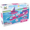 Webby 3 In 1 Adventure Boats Abs Building Blocks Kit (108 Pcs)