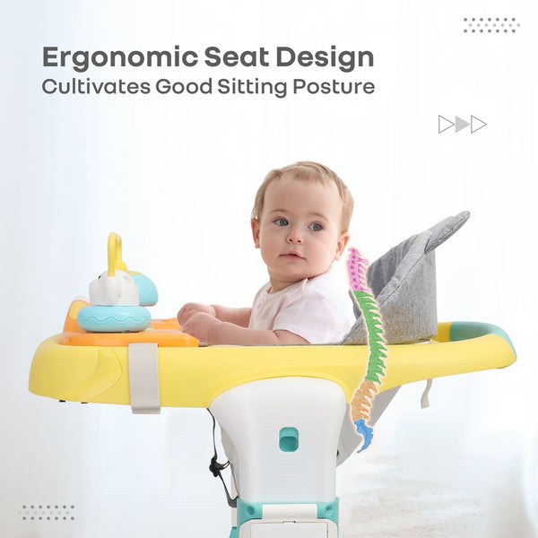 R for Rabbit Baby Walker Little Feet Sportz - Green Yellow