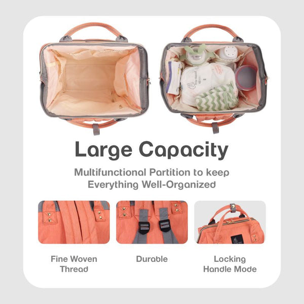 R For Rabbit Diaper Bag Caramello Pink