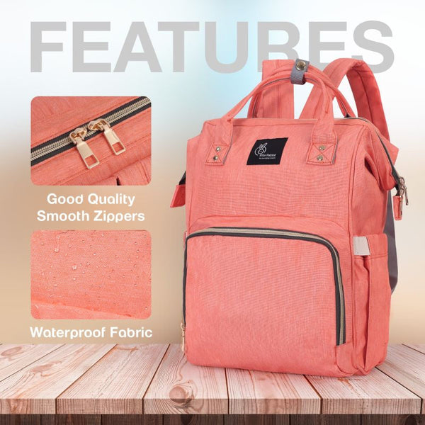 R For Rabbit Diaper Bag Caramello Pink