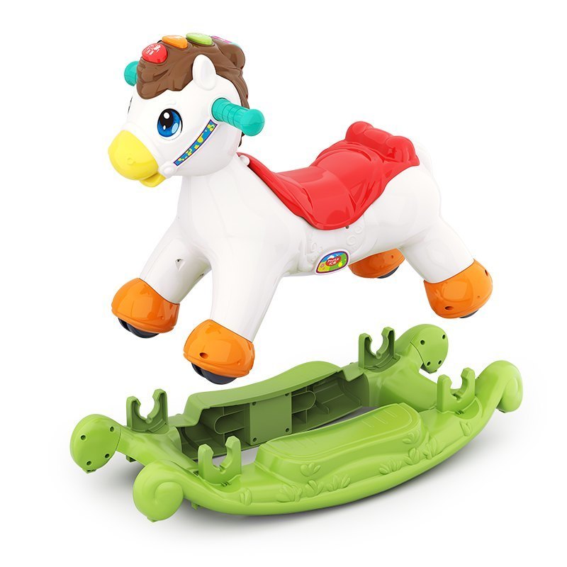 Hola 2-in-1 Rocking & Riding Pony 18M+ White