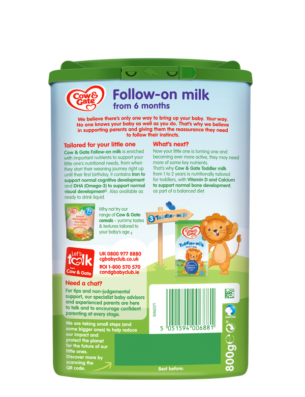 Cow & Gate Follow-on Milk 800g
