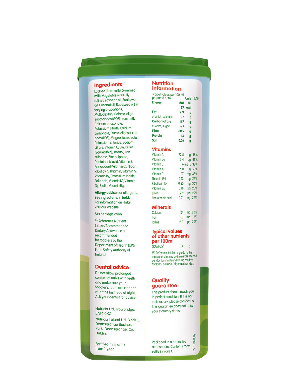 Cow & Gate Stage 3 Toddler Milk Powder 800g